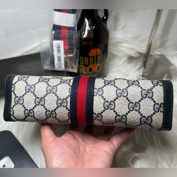 Gucci sherry line Ophidia Clutch Pouch converted to Crossbody shoulder bag - Picture 6 of 15